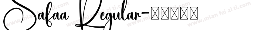 Safaa Regular字体转换